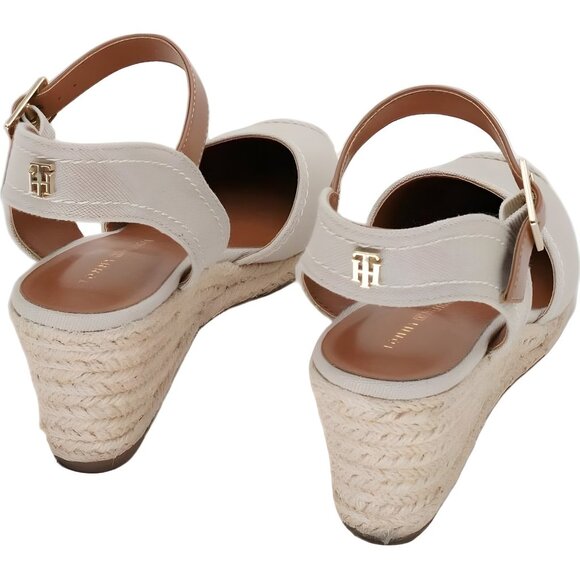 Tommy Hilfiger Nilsa Espadrille Wedge Sandals Light Natural Women US 7M - Picture 3 of 6